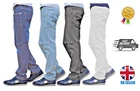 Mens Slim Fit Stretch Jeans Denim Trouser Casual Pants UK All Waist & Leg Sizes