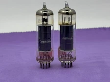 (2) Silvertone 6BQ5 EL84 Power Tubes Made in Japan Tested 