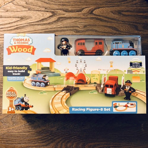 Wooden Racing Figure 8 Set Toy Railway 