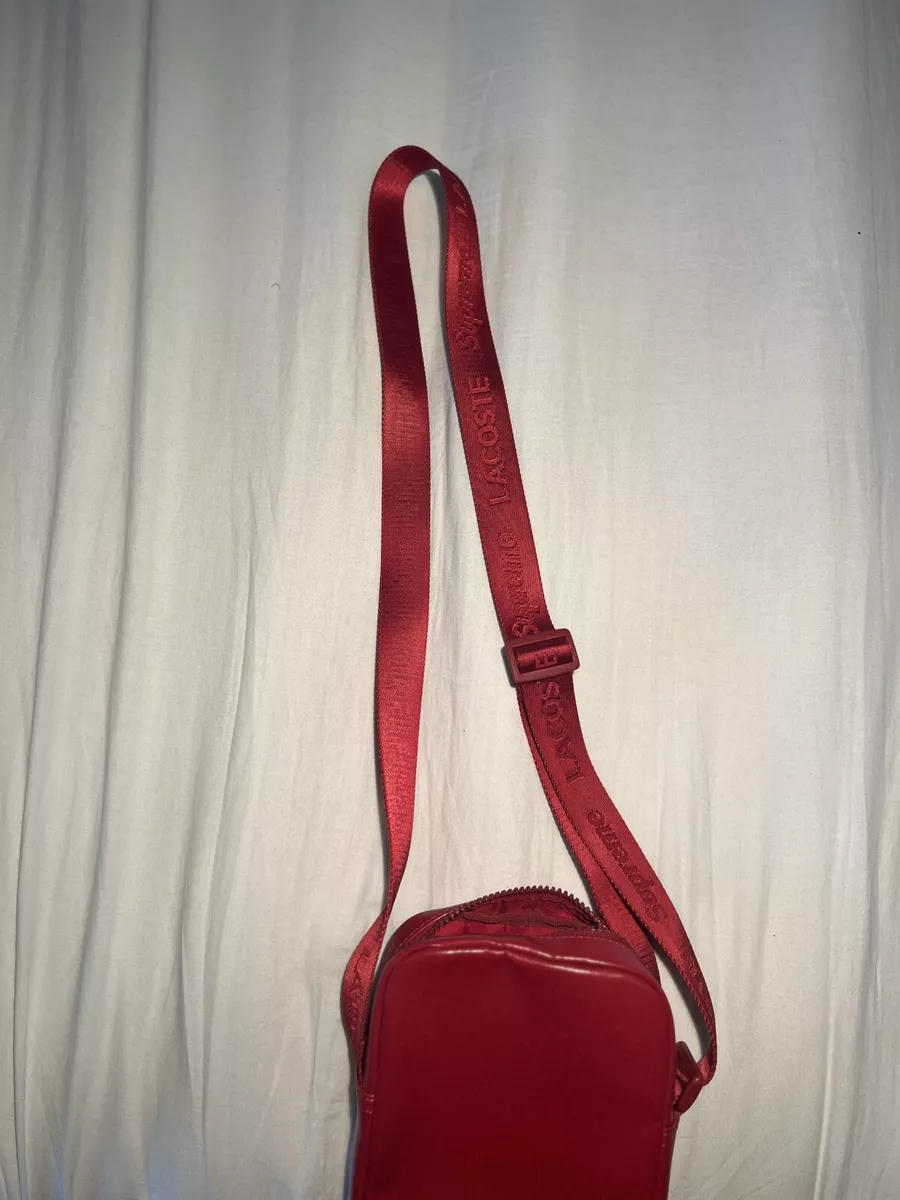Lacoste x supreme shoulder bag sale