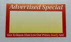 Advertised Special Shelf Signs Price Cards-6.25" W x 3.5" H-100 signs