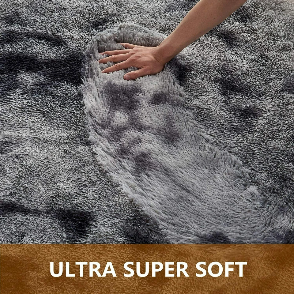 Fluffy Rugs Anti-Slip SHAGGY RUG Super Soft Carpet Mat Living Room Floor Bedroom - Image 3 of 4