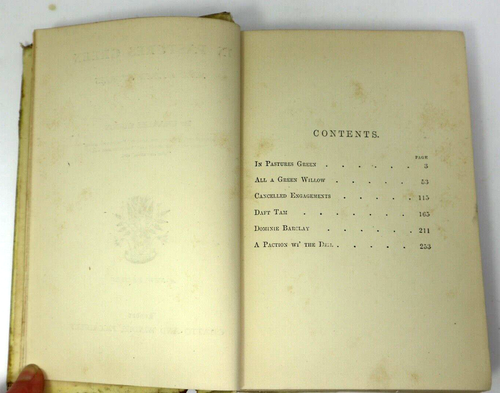 In Pastures Green And Other Stories una nueva edición por Charles Gibbon febrero 1882 - Imagen 5 de 17