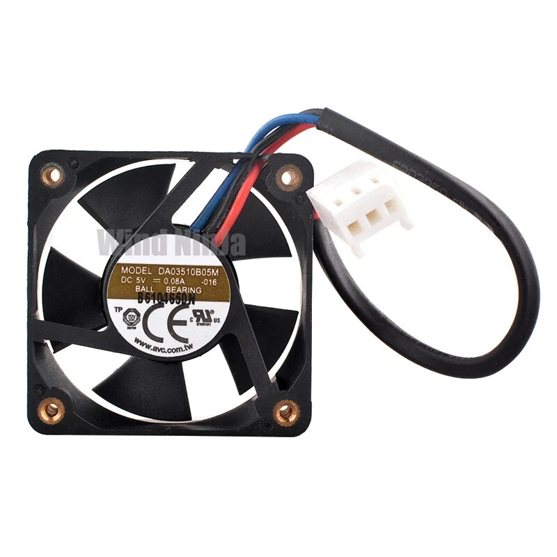 DA03510B05M 35mm 35x10mm DC5V 0.08A 3pin 12000rpm Dual ball bearing cooling fan - Image 3 of 4