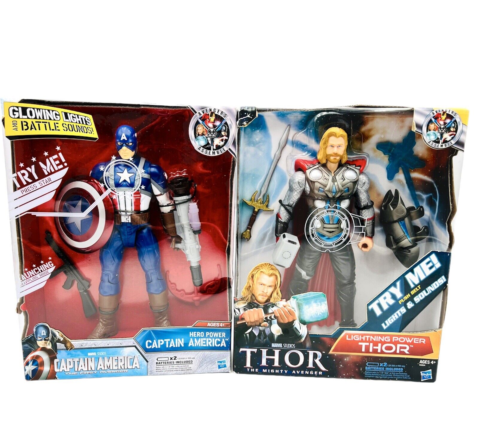 Marvel Legends Thor And Captain America Action Figures Set of 2 Avengers New