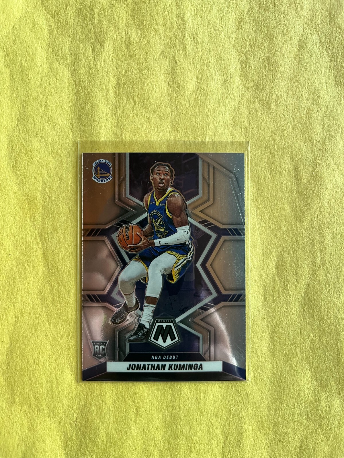 2021-22 Mosaic Jonathan Kuminga RC #268 Rookie Debut Base 1