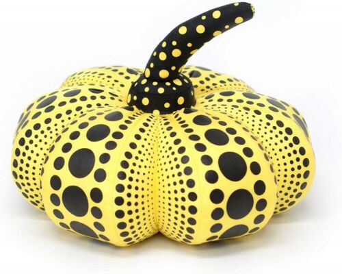 Yayoi Kusama cuscino peluche scultura morbida zucca taglia S giallo - Foto 1 di 4