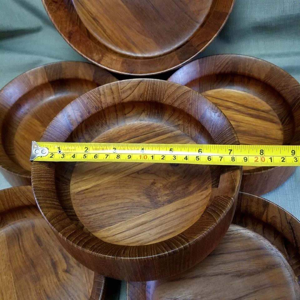 Juego de 6 tazones de madera Dansk International JHQ un tazón para servir y cinco tazones de 7 1/4" Foto 3 de 4