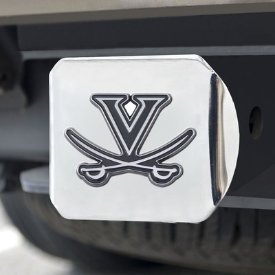 NCAA - Virginia Chrome Hitch Cover 4 1/2''x3 3/8''