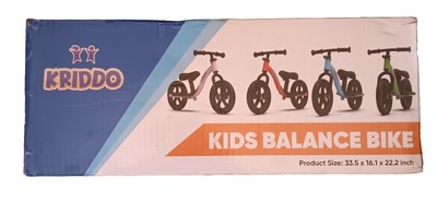 Kriddo Kids Balance Bike 2-5 Years  KB001- Pink **Damaged Box**