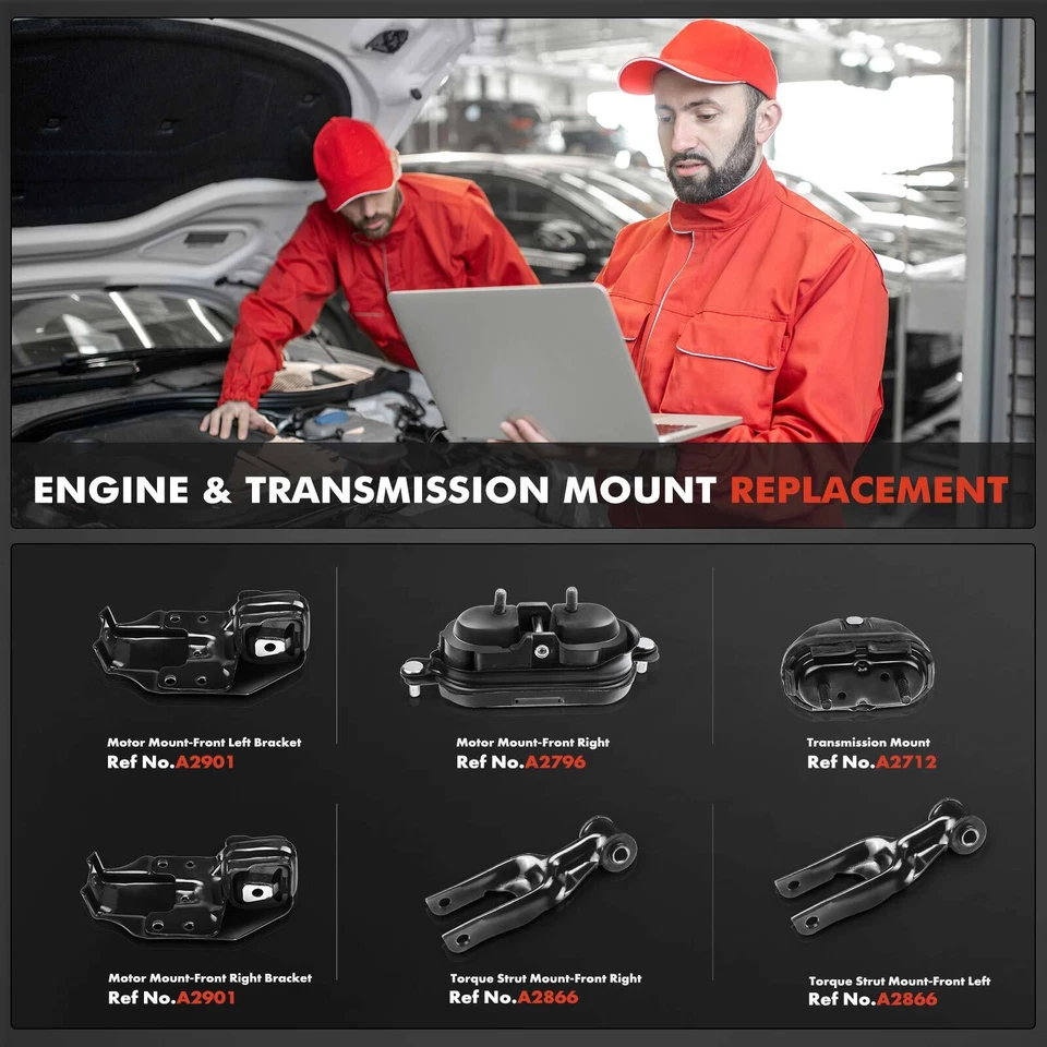 Motor 6 peças e montagem de transmissão para Chevy Monte Carlo 95-05 Lumina 95-01 - Imagem 2 de 4