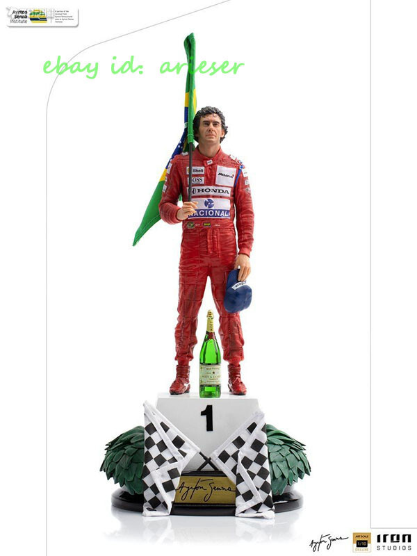 【A・セナ】AYRTON SENNA FINE ART STATUE Ayrton Senna Limited Edition Figurine by LEGENDS FOREVER