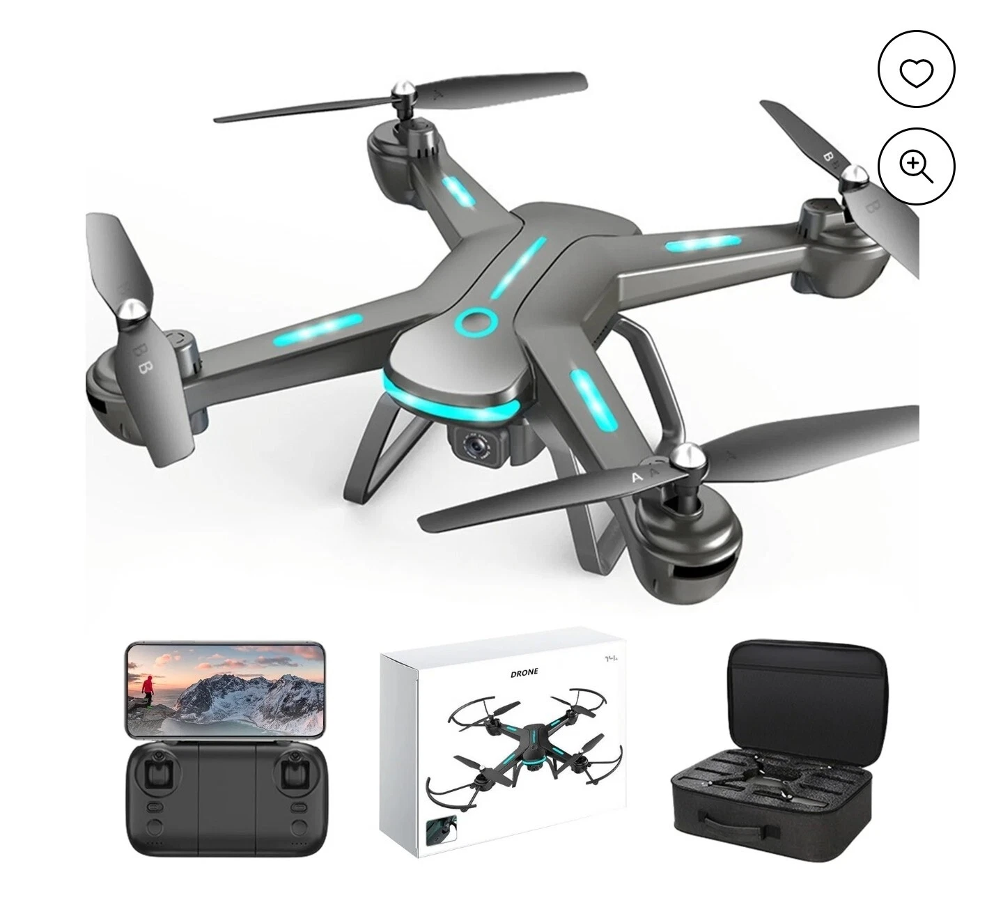 4K Brushless GPS Drone 5G FPV with App Control