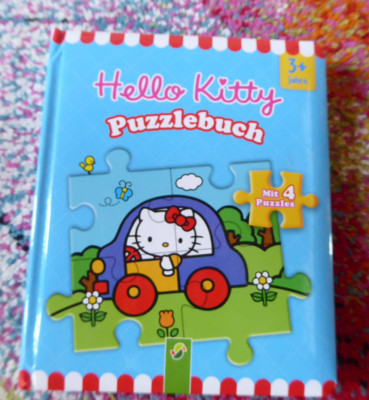 Hello Kitty Puzzlebuch mit 4 Puzzle 3+ Jahre - 6 Teile mit Geschichten