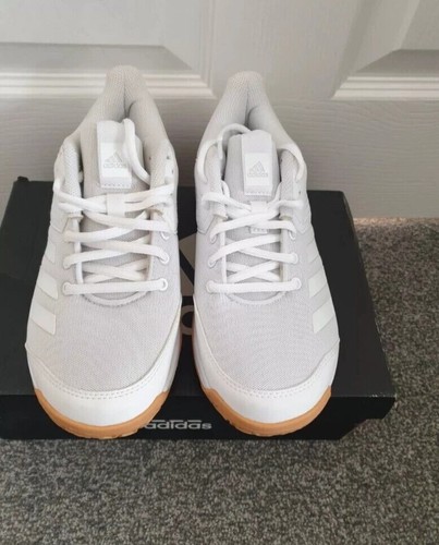ADIDAS Ligra 6 Womens Volleyball Shoes White UK 4 New - Picture 2 of 8
