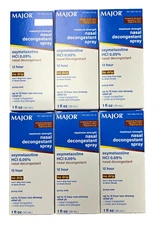 Nasal Decongestant PUMP SPRAY Oxymetazoline 12hr MAJOR 30ml ( 6 PACK )^^NEW LOOK