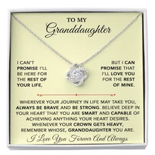 To My Granddaughter Necklace, Granddaughter Gift from Grandpa, Christmas Gift