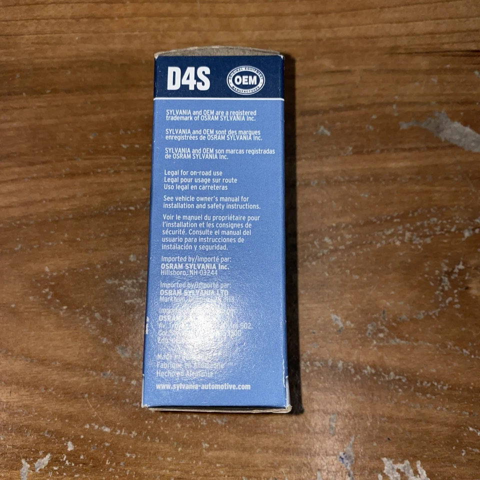 Repuesto bombilla Sylvania HID Xenon D4S para faro de coche nuevo en caja sellada Foto 3 de 3