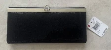 Mundi Women's Wallet Slim BAY HARBOR GLITZ Black Clasp Closure NEW