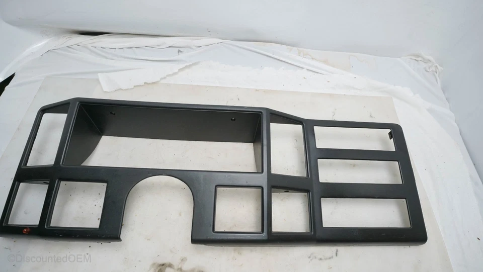 Jeep Comanche MJ Cherokee XJ 1984-1996 tablero bisel radio embellecedor negro fabricante de equipos originales usado Foto 3 de 4