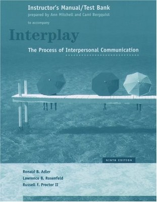 INTERPLAY: THE PROCESS OF INTERPERSONAL