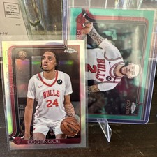 25-26 Topps Chrome Noa Essengue Refractor RC Chicago Bulls Lonzo Ball aqua 299