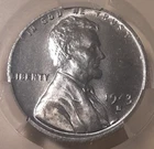 1943-S 1C Lincoln Cent Steel Wheat Penny CAC MS 65 Green Sticker (642)