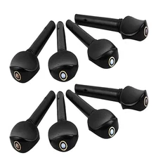  8 PCS Violin Accessories Music Instrument Part Ebony Tuning Pegs