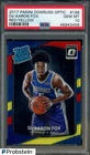 2017 Donruss Optic Red Yellow #196 De'Aaron Fox Kings RC Rookie PSA 10 GEM MINT