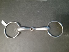 loose ring Hollow mouth snaffle bit 4 3/4 in