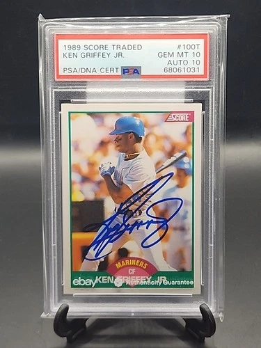 1989 Score Traded #100T Ken Griffey Jr. Rookie Card PSA 10 Gem Mint AUTO 10!!