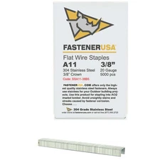 3/8" LEG x 20GA 304SS A11/T50 STAPLES 5,000ct | SSA11-38B5