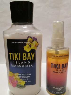 Lot of 2 Bath&Body Works TIKI BAY Island MARGARITA body lotion 8oz+Frag mist 3oz