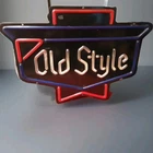 Vintage Old Style Faux Neon Beer Lightup  Sign Wall-Mount