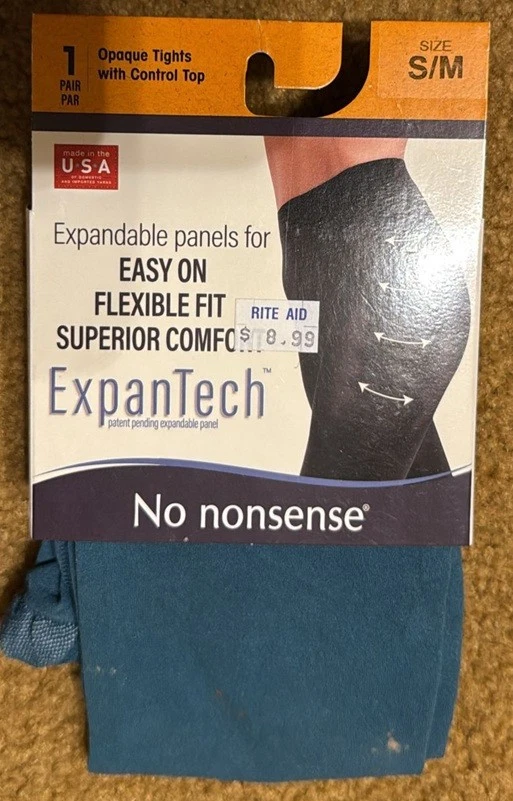 2X Medias Super Opacas No Nonsense Control Top S/M - Hechas en EE. UU. Foto 2 de 4