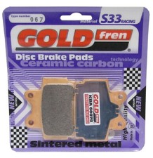 Goldfren S33 Brake Pads Rear For Yamaha TZR 250 3MA1 Reverse Cylinder 1989