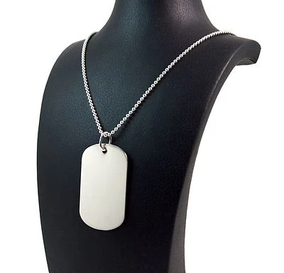 SAMARCANDA GIOIELLI Piastrina Militare e Collana in Argento 925 incisione GRATIS Made in Italy