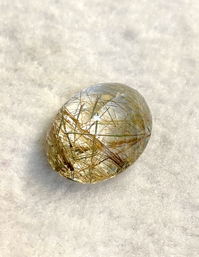 40.60CTS Golden green Rutile quartz. AAA+ quality. Big size Rutile quartz - Picture 7 of 7