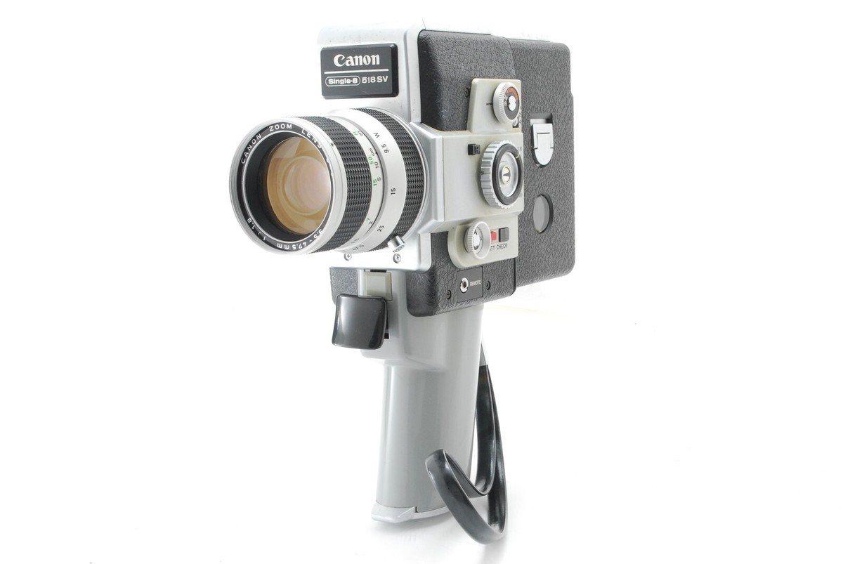Exc+5 w/ Case] Canon Single 8 518 SV Auto Zoom Movie 8mm