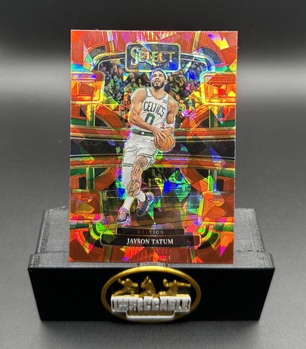 2023-24 Panini Jayson Tatum Select rojo hielo agrietado nivel Prizm #45 BOS - Imagen 3 de 5