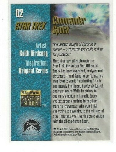 1993 SKYBOX STAR TREK MASTER SERIES SINGLES #'S 1-90 - Picture 2 of 4