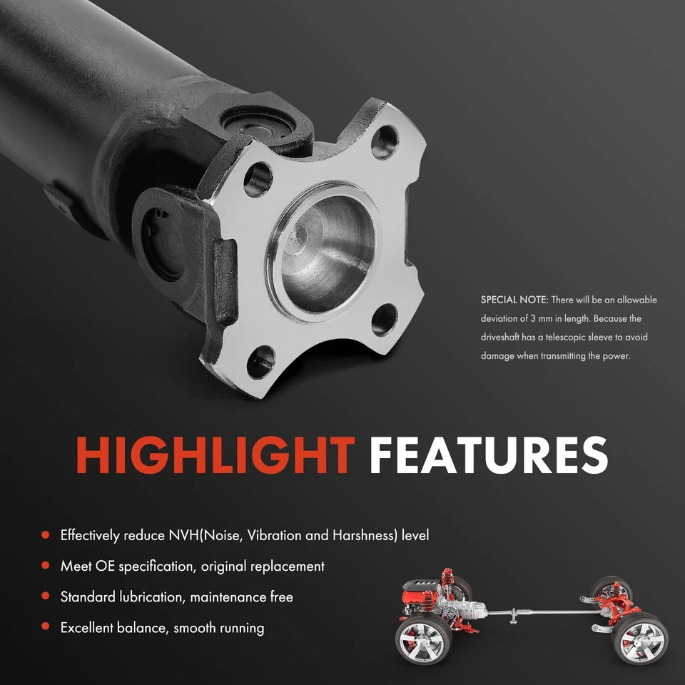 Eixo de transmissão traseiro para Hyundai Santa Fe 2001-2003 4WD automático 4 Spd Trans - Imagem 4 de 4