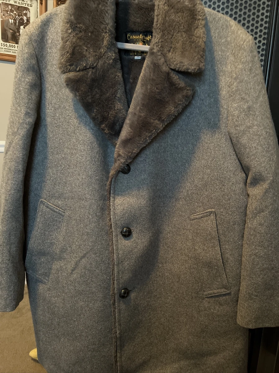 Casualcraft Of New York Coat Gray Heavy Lining Size 42