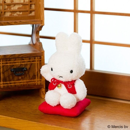 Sekiguchi Miffy Plush Stuffed toy Doll Lucky cat rabbit JAPAN MANEKI NEKO - Picture 5 of 5