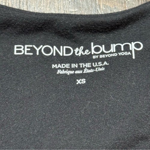 Beyond Yoga Beyond the Bump Side Ruched Racerback Maternity Tank Black Size XS - Picture 5 of 11