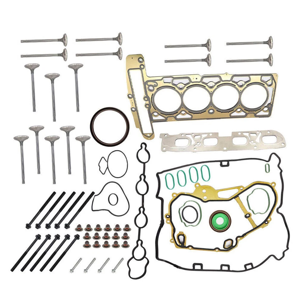 For Chevrolet Equinox 2.4L 2010-13 F13 Head Gasket Bolts & Intake Exhaust Valves - Image 2 of 4