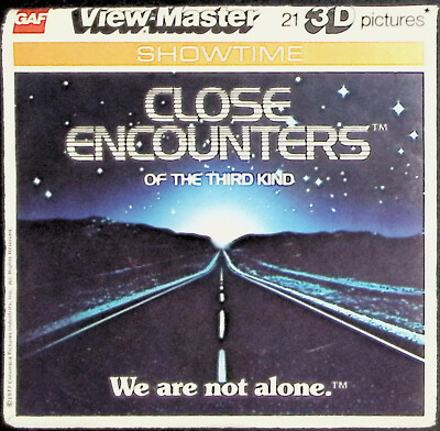 Close Encounters Of The Third Kind 3d View-Master 3 Reel Packet