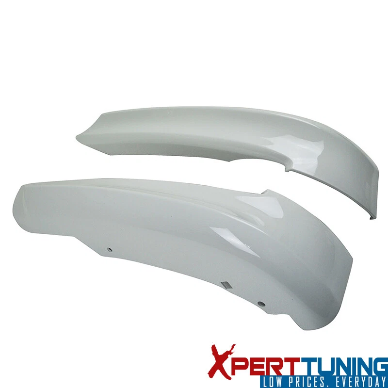 Fits 05-08 BMW E90 Sedan PP Front Bumper Lip Painted #300 Alpine White III Foto 4 de 4