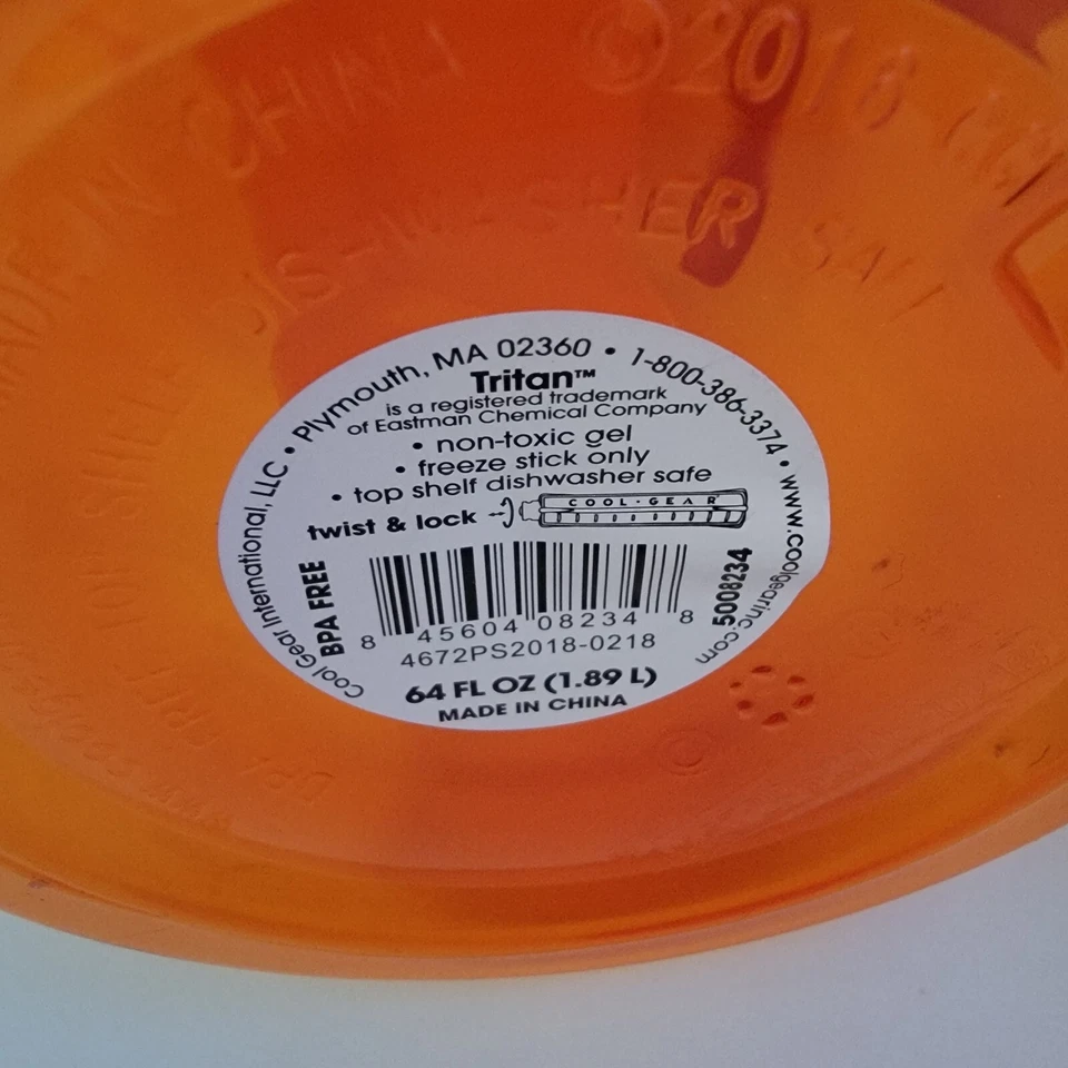 NUEVO Cool Gear Freeze Gel Stick Agua Libre de BPA Plástico 64 OZ Botella Tritan T16 Foto 4 de 4