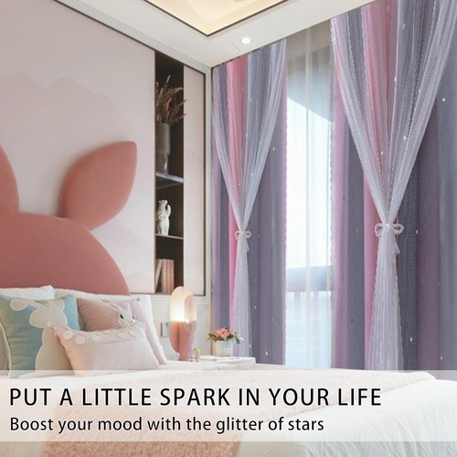 Delightful Blackout Curtains for Girls - 84" Rainbow Unicorn Panels, Pack of 2 - Picture 4 of 10